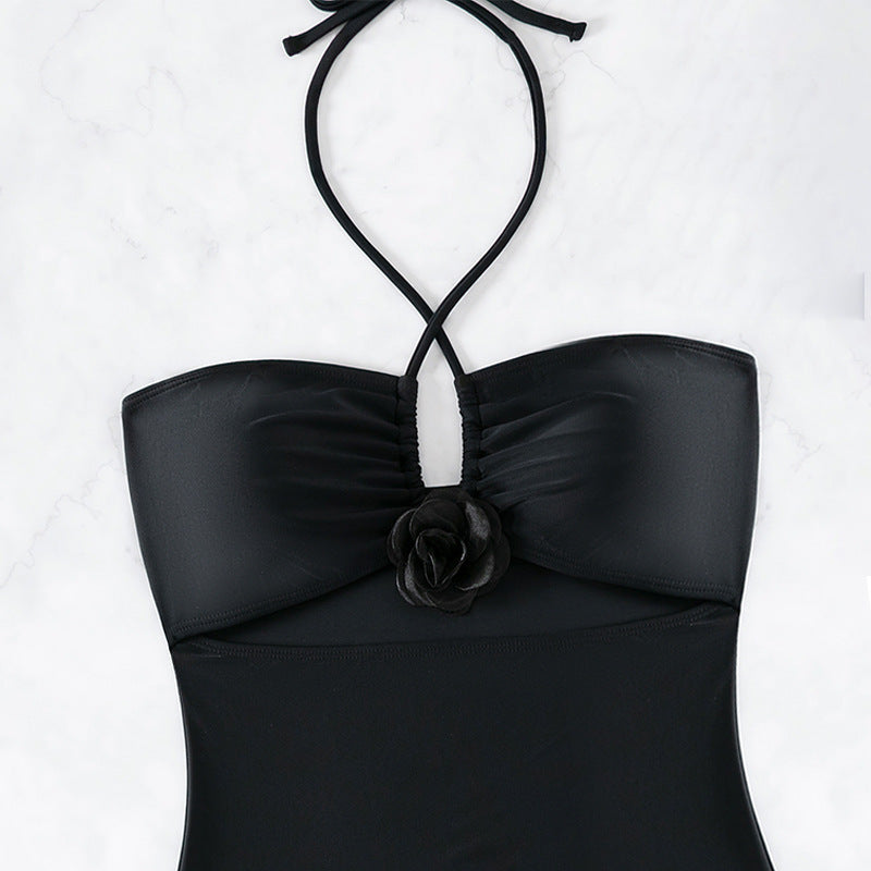 Damen Einteiliger Badeanzug mit modischem Cut-Out und elegantem Wickeldetail R&B