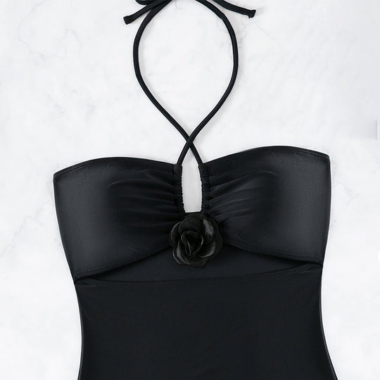 Damen Einteiliger Badeanzug mit modischem Cut-Out und elegantem Wickeldetail R&B