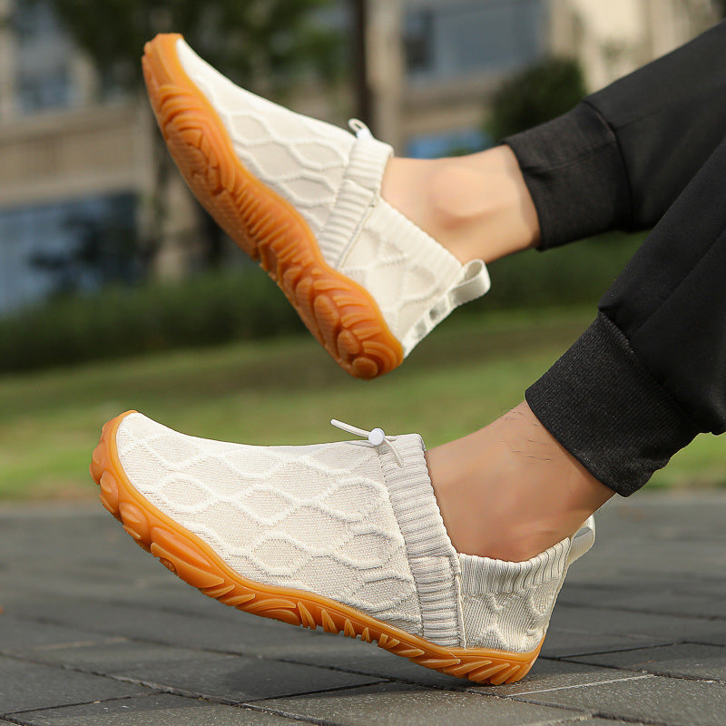 Damen bequeme Slip-On Laufschuhe mit strapazierfähigem Obermaterial und rutschfester Sohle