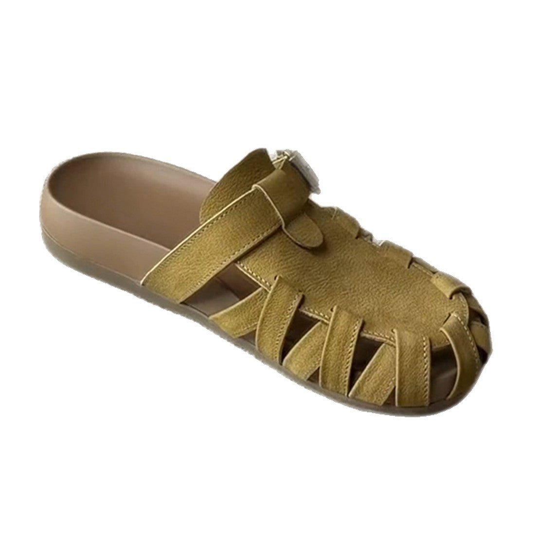 Damen Komfortable Sandalen im mediterranen Stil mit geflochtenem Riemendesign R&B