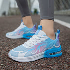 Damen Lauf-Sneaker mit atmungsaktiver Mesh-Oberfläche und stoßdämpfender Sohle