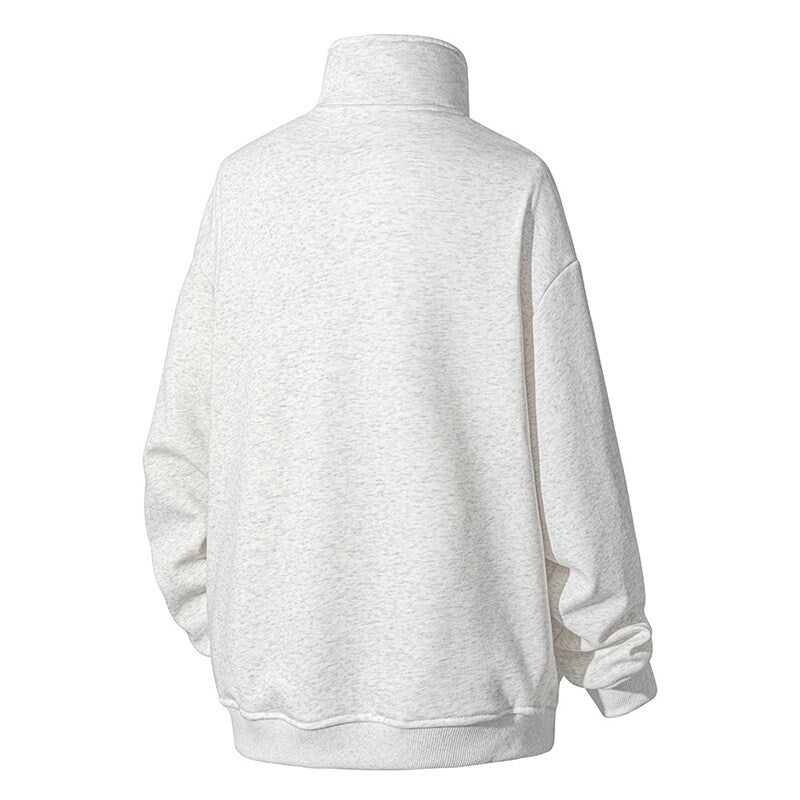 Damen Hochwertiger Stehkragen Pullover R&B