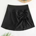 Damen sportlicher Wickelrock mit verstellbarem Cut-Out R&B