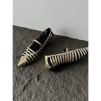 Damen Riemchen Ballerinas mit transparentem Design R&B