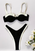 Damen Bikini mit gepolstertem Oberteil und verstellbaren Trägern R&B