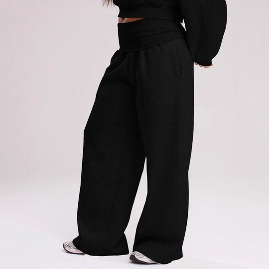 Damen Lässige weit geschnittene Freizeithose R&B