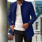 Herren modischer Mantel mit modernem Kragen und tailliertem Schnitt R&B