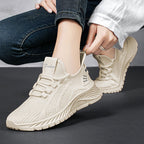 Damen nan atmungsaktive Strick-Sneaker mit gepolstertem Memory-Foam-Fußbett R&B