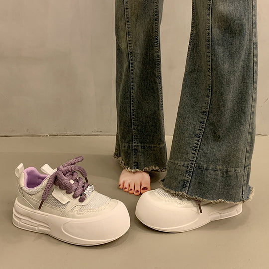 Damen modische und leichte Sneakers mit dämpfender Sohle R&B
