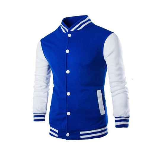 Herren Varsity-Jacke mit kontrastierenden Ärmeln und sportlichem Design R&B