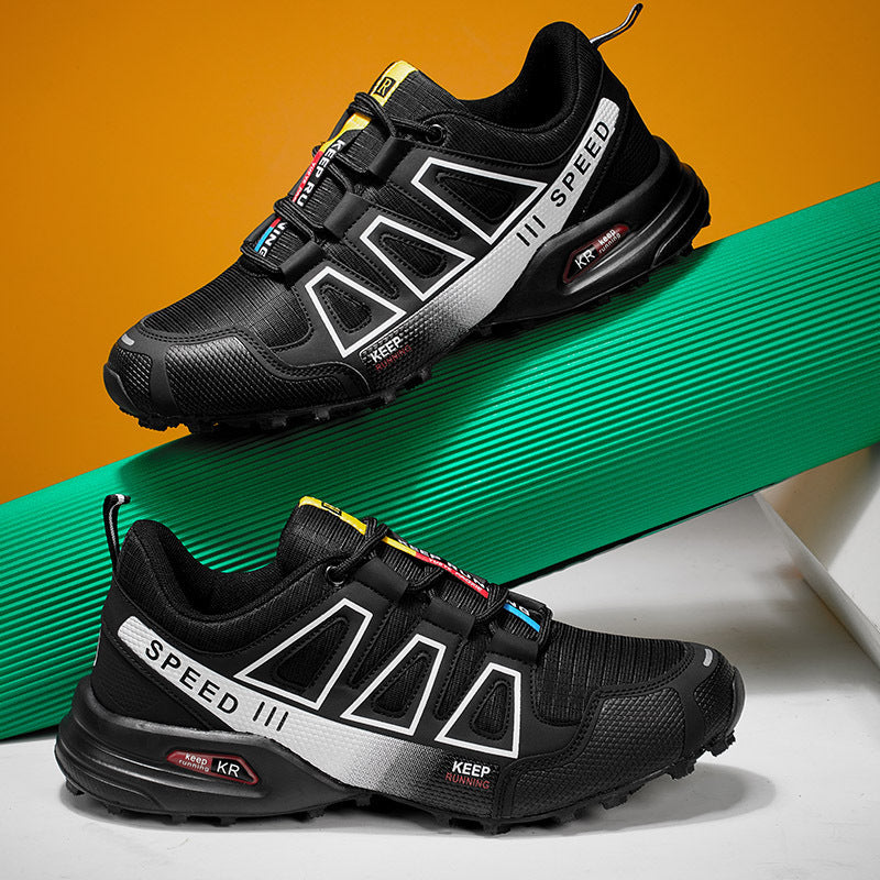 Damen Sportliche Trailrunning-Schuhe mit atmungsaktiver Obermaterialstruktur und dämpfender Sohle