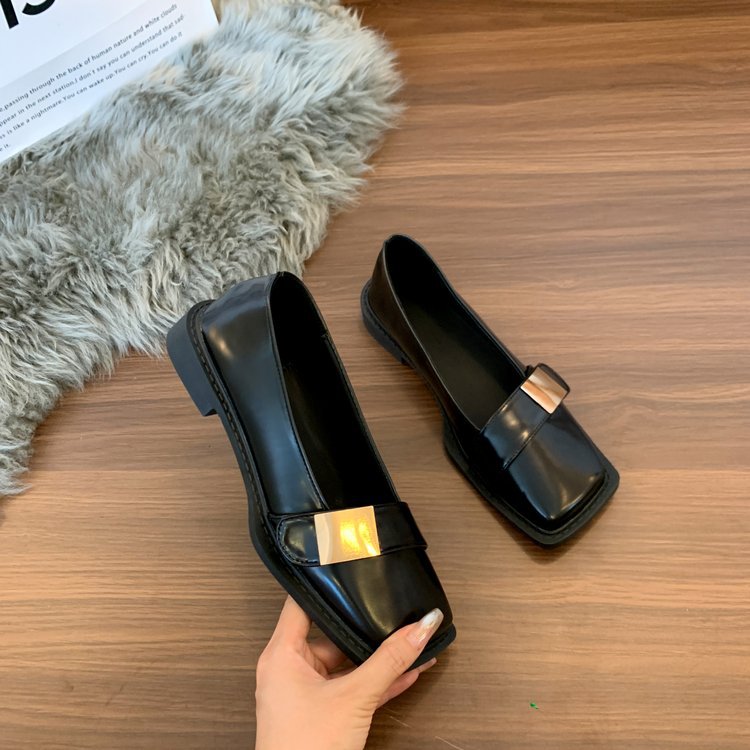 Damen elegante Ballerinas mit schickem Riemen und komfortablem Blockabsatz R&B
