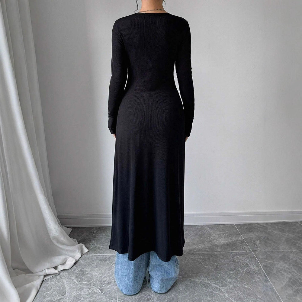 Damen Langarm-Knöpfen Cardigan R&B