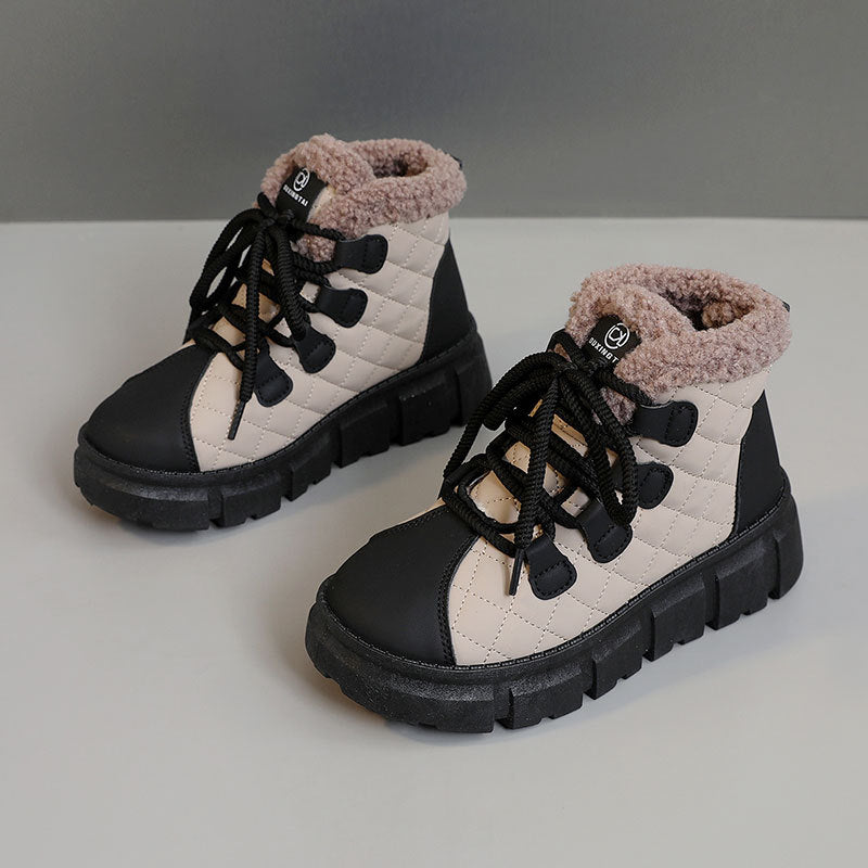 Damen Winterliche Sneakers mit robuster Profilsohle und kuscheligem Innenfutter R&B