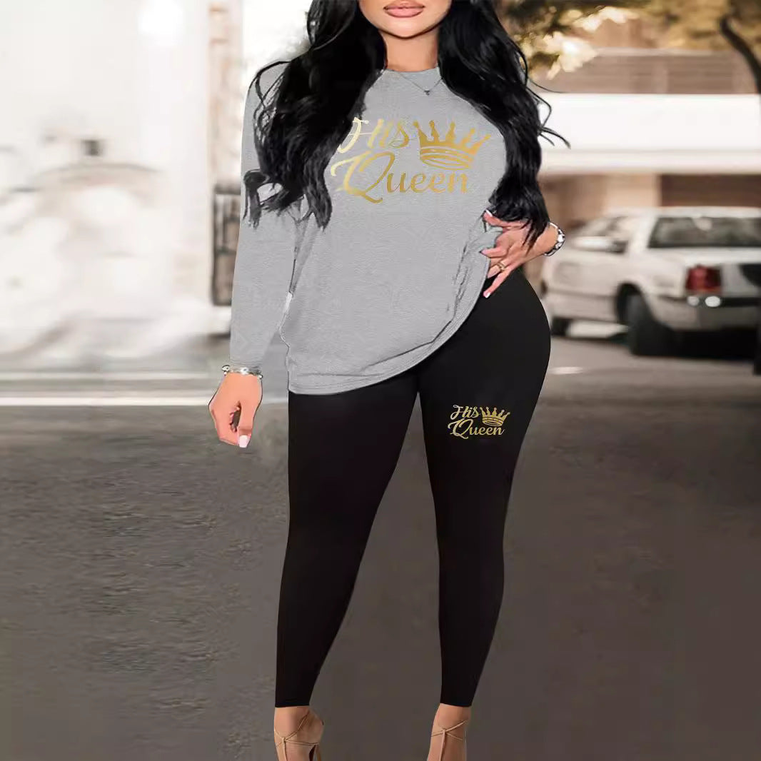Damen Sweatshirt mit künstlerischem Bärenmotiv R&B