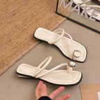 Damen Trendige Riemchen-Sandalen mit floralem Dekor und komfortabler Sohle EB