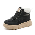 Damen Hohe Stiefel mit flauschigem Innenfutter und rutschfester Sohle R&B