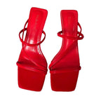 Damen elegante Stiletto-Sandalen mit verzierten Riemen R&B