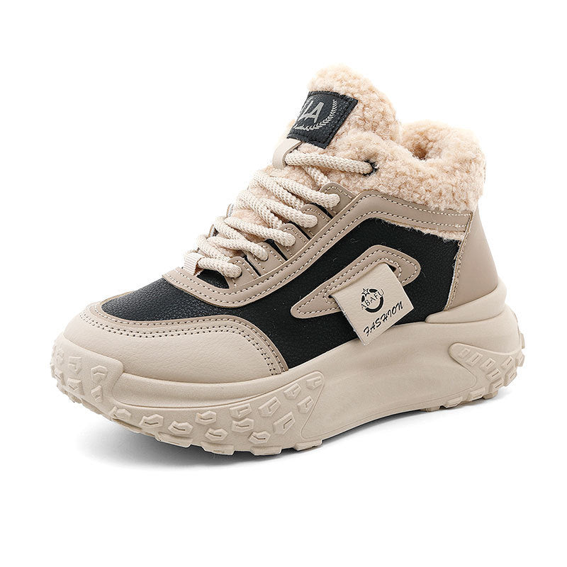 Damen isolierende High-Top Sneakers mit weichem Innenfutter und rutschfester Sohle R&B