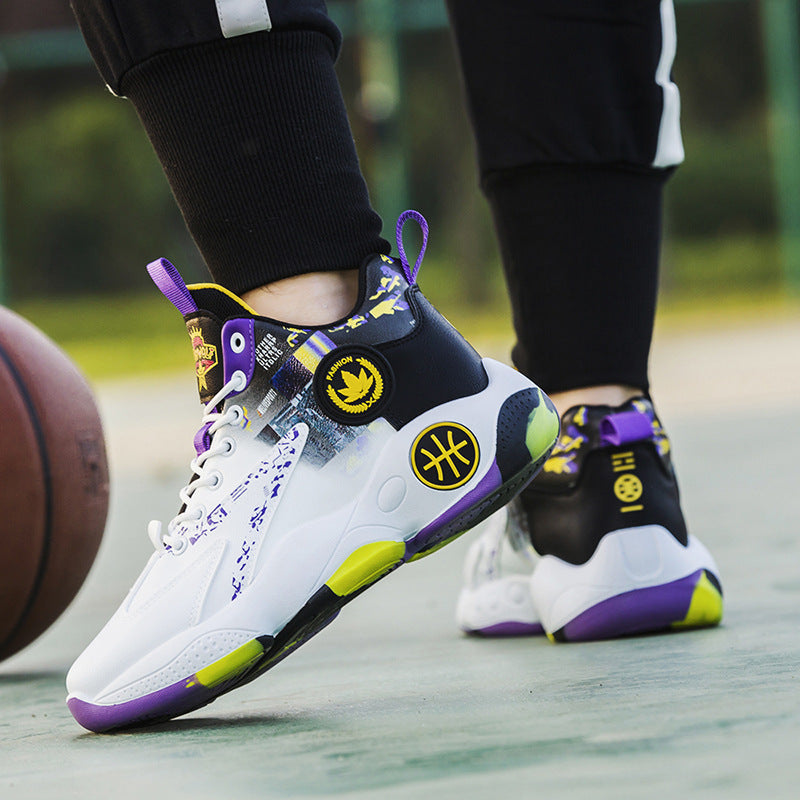 Damen Modische High-Top Sneakers mit innovativer Dämpfung und rutschfester Sohle R&B