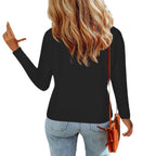Damen V-Ausschnitt Pullover mit aufgesetzten Taschen R&B