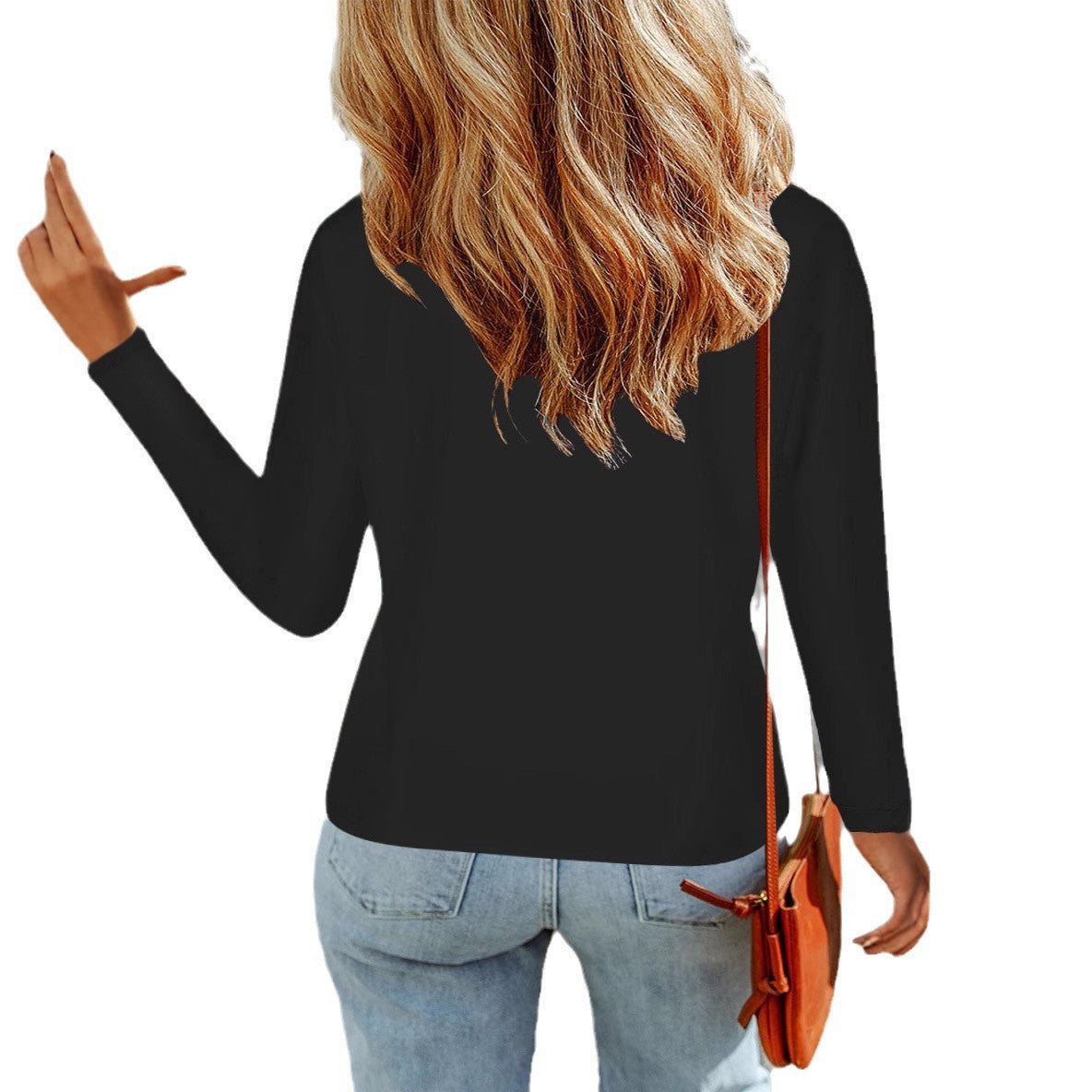 Damen V-Ausschnitt Pullover mit aufgesetzten Taschen R&B