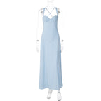 Damen Elegantes Maxikleid mit raffinierten Trägerdetails und schmeichelndem Schnitt R&B