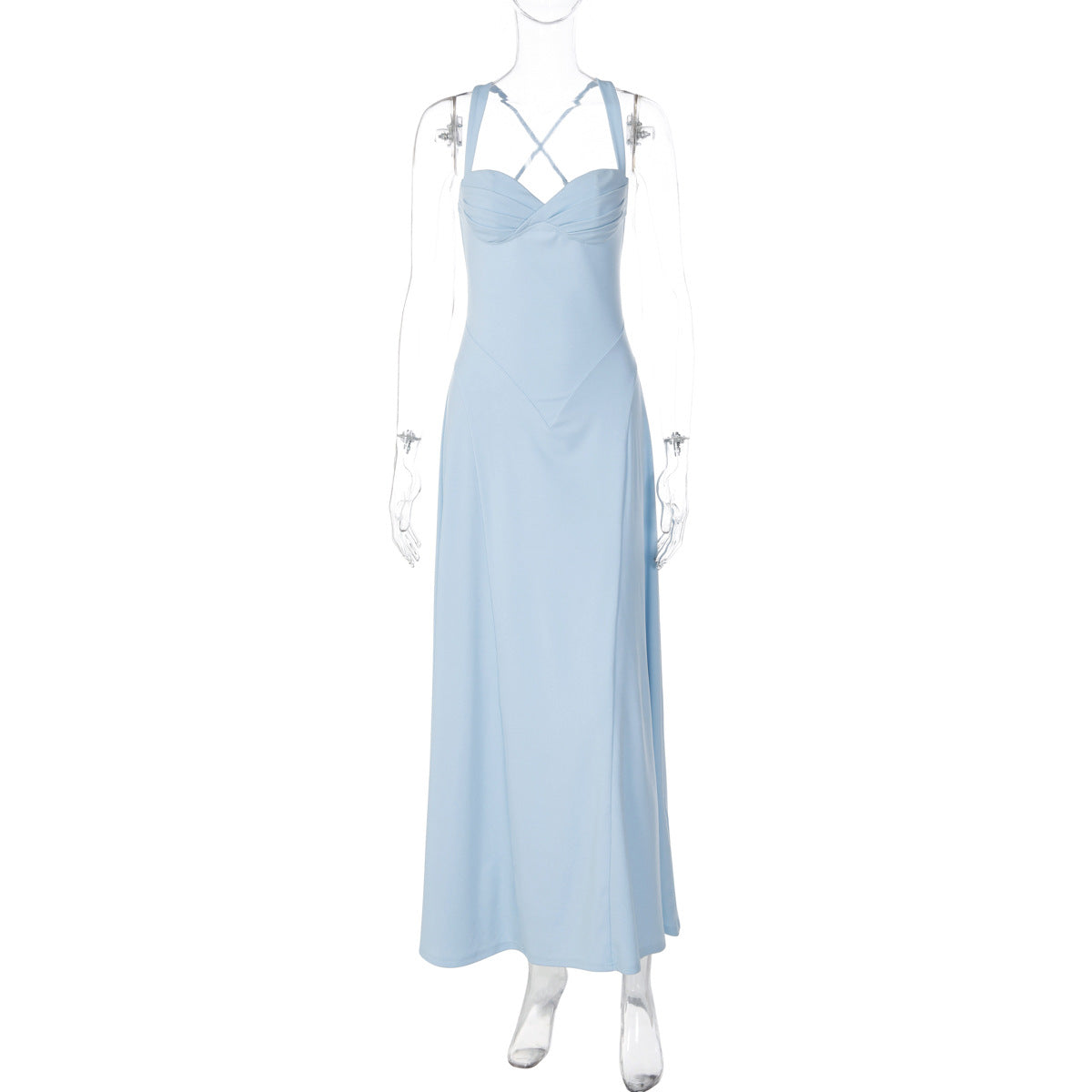 Damen Elegantes Maxikleid mit raffinierten Trägerdetails und schmeichelndem Schnitt R&B