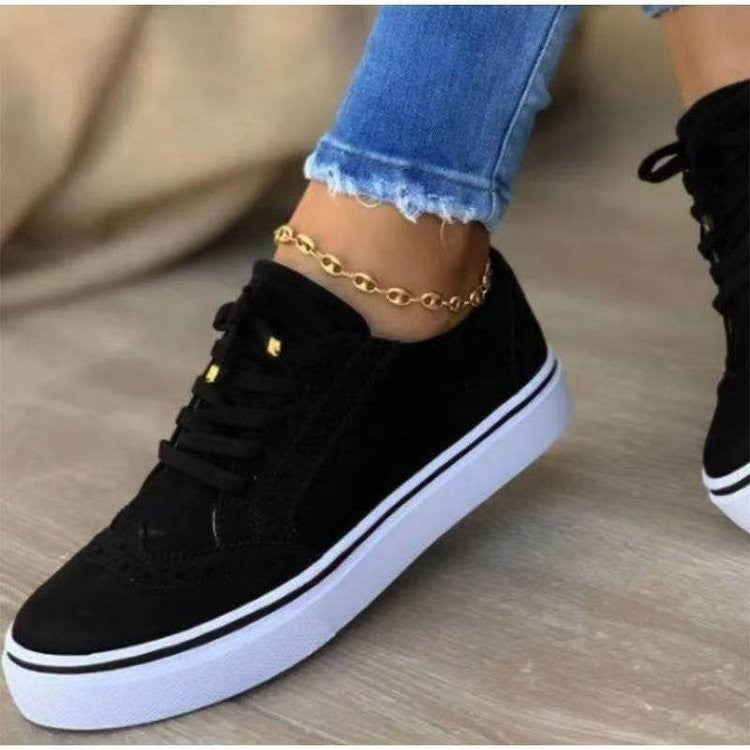 Damen Komfortable Sneaker mit modischem Broguedesign R&B