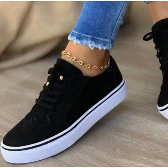 Damen Komfortable Sneaker mit modischem Broguedesign R&B