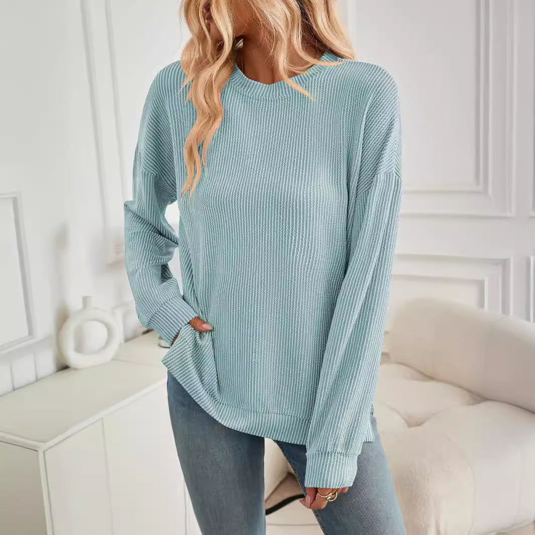 Damen lässiger Strickpullover R&B