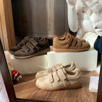 Damen Sportliche Velours-Sneaker mit praktischem Klettverschluss und dämpfender Sohle R&B