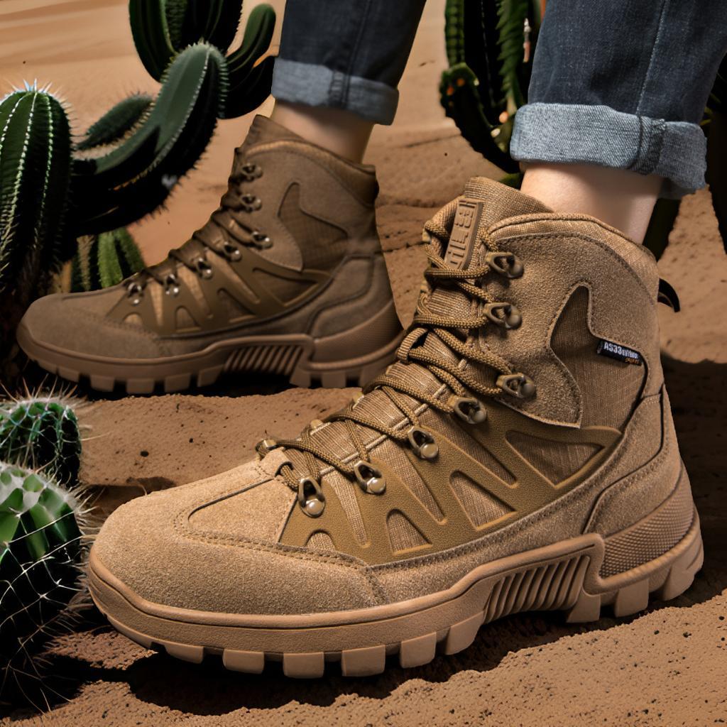Herren robuste Trekkingstiefel mit wasserdichtem Obermaterial und rutschfester Sohle R&B