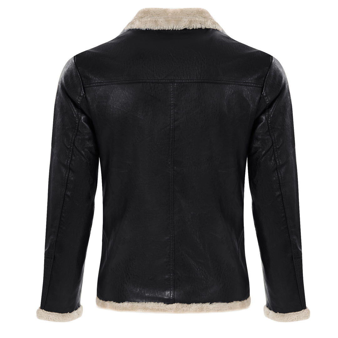 Herren elegante jacke mit Kuschelkragen R&B