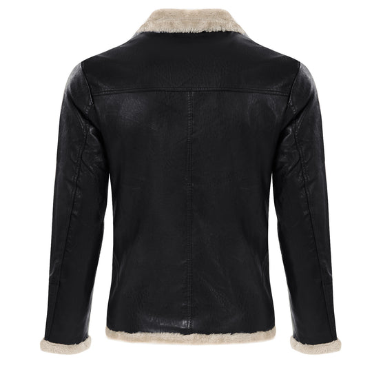 Herren elegante jacke mit Kuschelkragen R&B