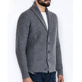 Herren Strickjacke mit modernem Schalkragen