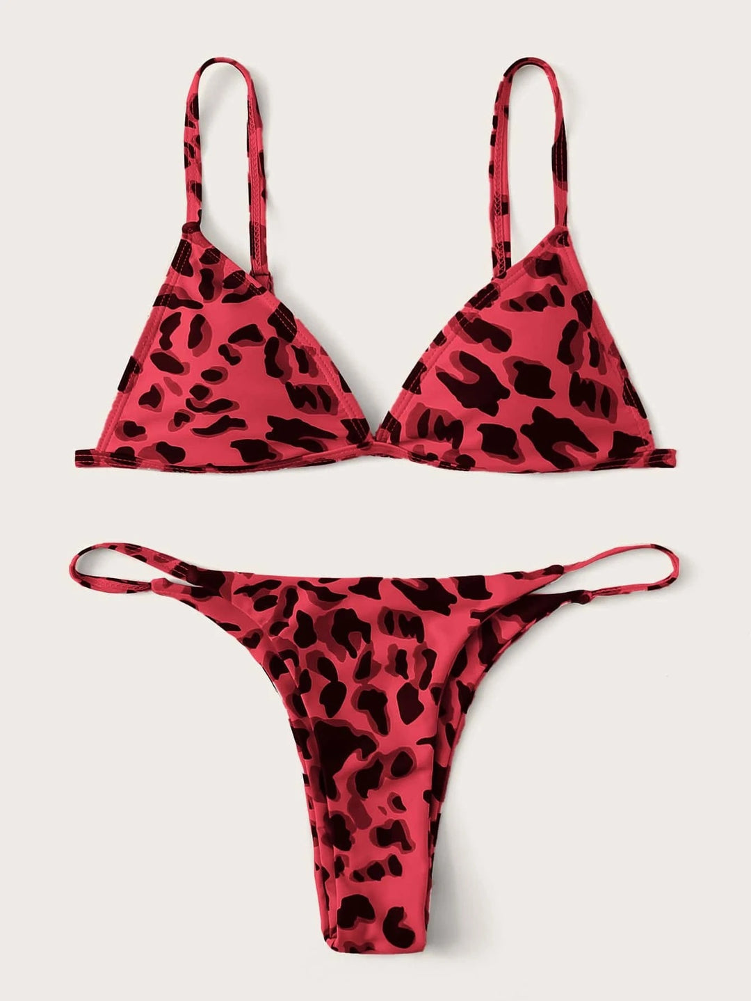 Damen Triangel-Bikini mit aufregendem Leoparden-Design R&B