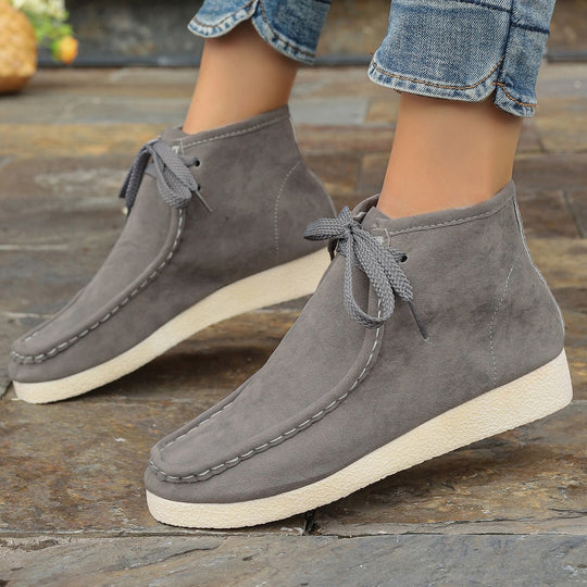 Damen Mokassins mit hochwertigem Wildleder und elastischer Sohle R&B