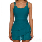 Damen Strandkleid mit voluminösem Wickeldetail R&B