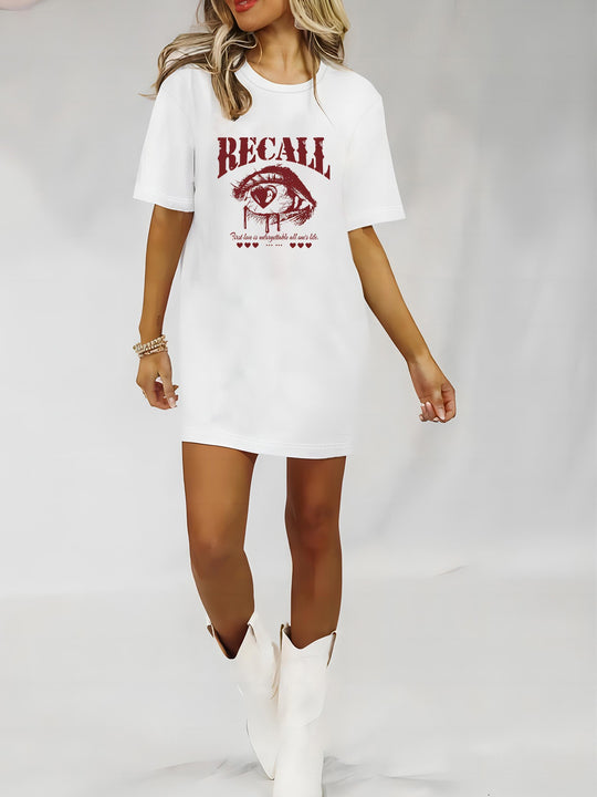 Damen Oversized T-Shirt mit inspirierendem Schriftzug und auffälligem Grafikdesign R&B