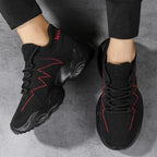 Damen Modische und atmungsaktive Stricksneaker mit elastischem Schaft