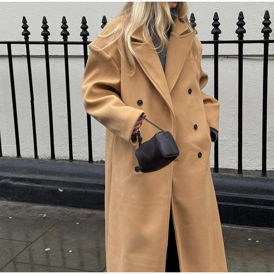 Damen eleganter Oversized-Trenchcoat R&B