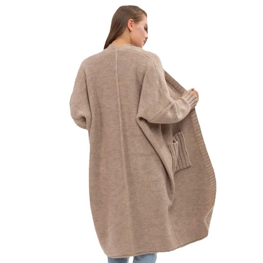 Damen Oversized Strickmantel R&B
