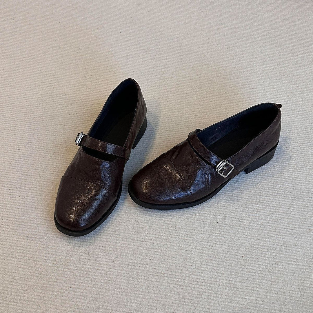 Damen Elegante Mokassins mit dekorativem Riemchen R&B