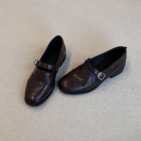 Damen Elegante Mokassins mit dekorativem Riemchen R&B