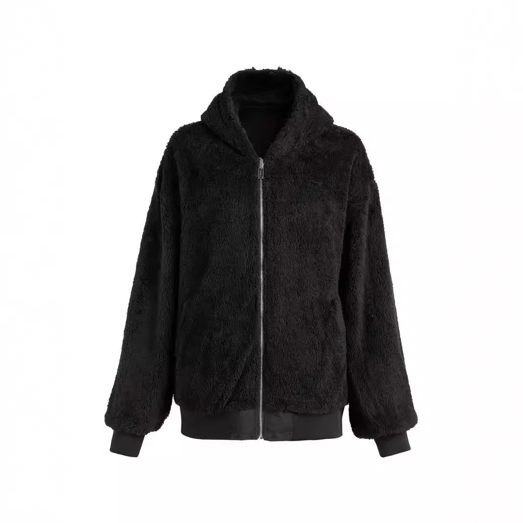 Damen Kuschelige Fleece-Jacke R&B