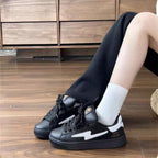 Damen Sportliche Sneakers mit verstellbarem Klettverschluss und gepolsterter Innensohle