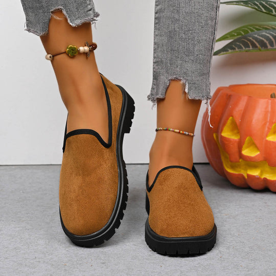 Damen Slip-On Sneaker mit tierischem Muster R&B