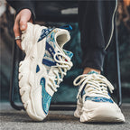 Damen Sportliche Chunky Sneakers mit atmungsaktiver Obermaterialkombination