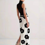 Damen Maxirock mit floralem Muster und eleganter Silhouette R&B